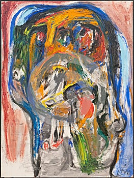 The ferocious rose, paint by Asger Jorn